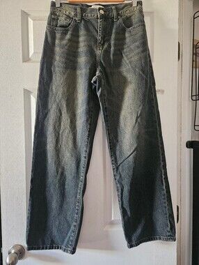 PacSun Men's Dylan Baggy Washed Black Navy Jeans 28x30